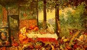 Jan Brueghel The Sense of Taste oil painting reproduction